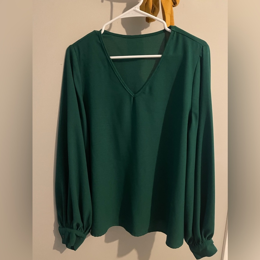 Green blouse from Amazon size small